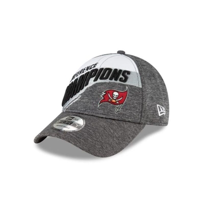 Tampa Bay Buccaneers Gorra | New Era NFL Conference Champions Official Locker Room 9forty Adjustable Cap Mexico - Grises